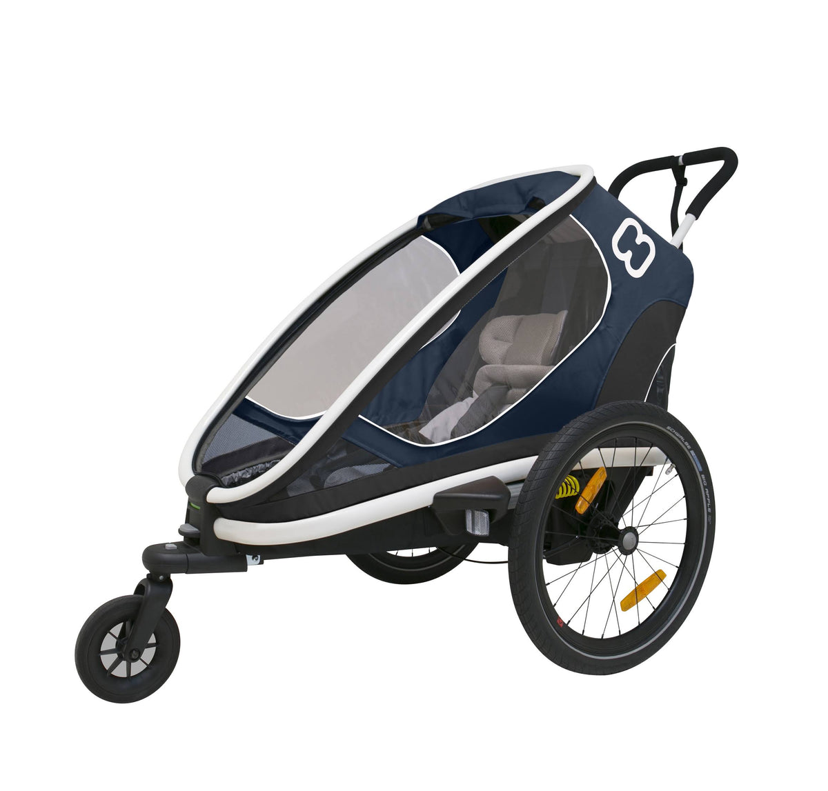 Black Child Bike Trailer & Jogging Stroller F32910