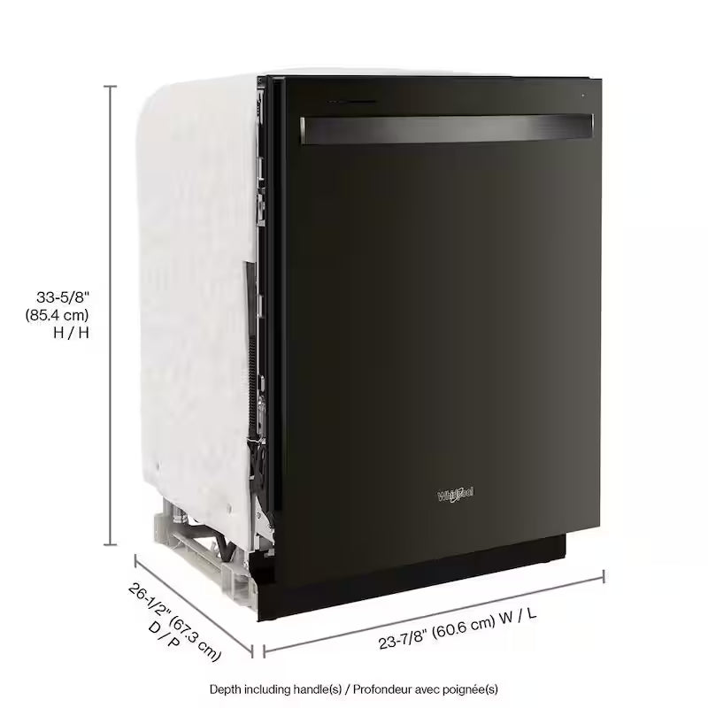 Black Stainless Dishwasher with 3rd Rack J198379