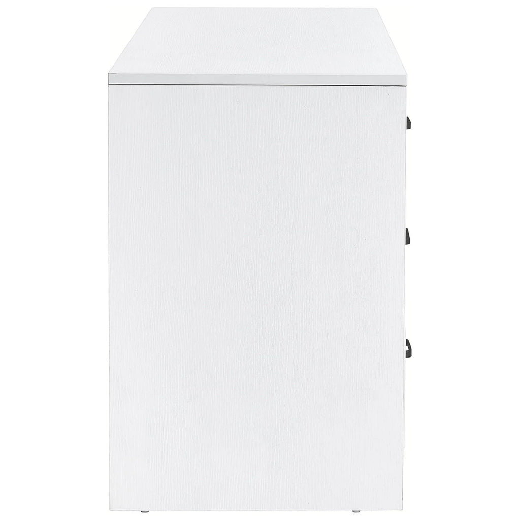 White 6 Drawer Wood Dresser V38974