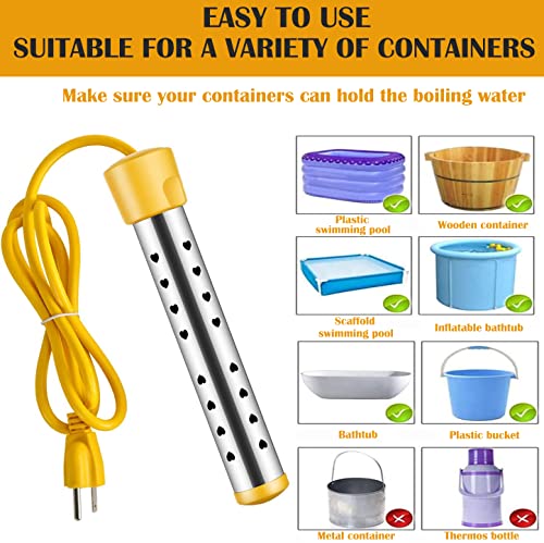 Portable 304 Stainless Steel Immersion Water Heater B49847