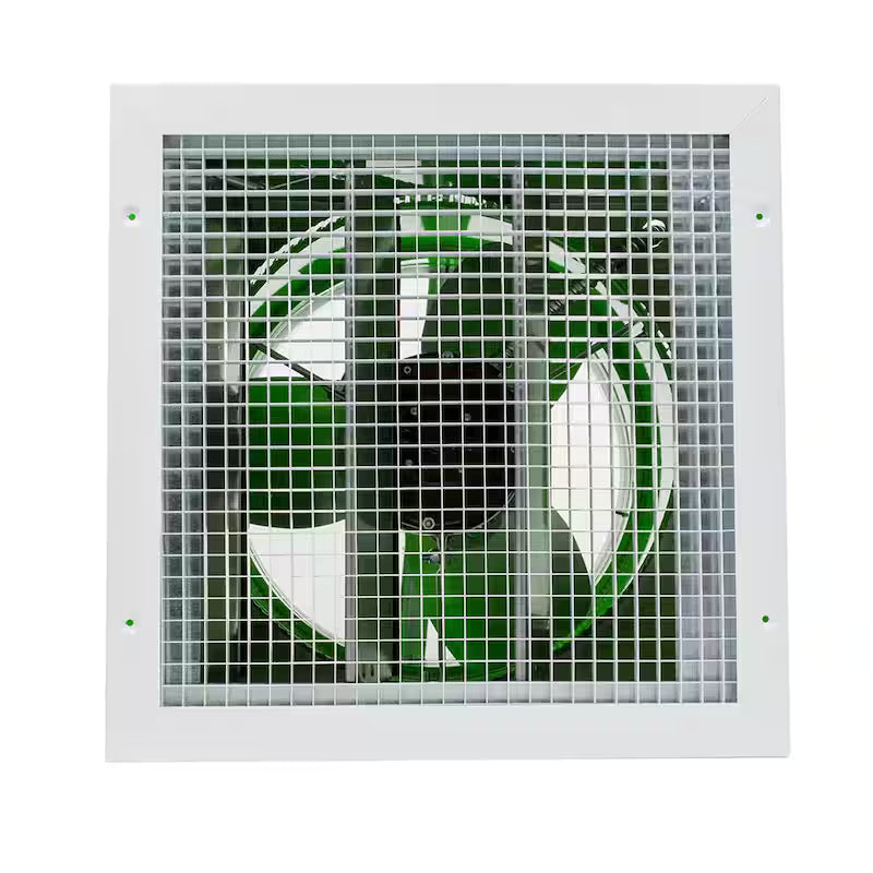 20.25 in x 14 in 1452 CFM Green Galvanized Steel Whole House Fan S798934