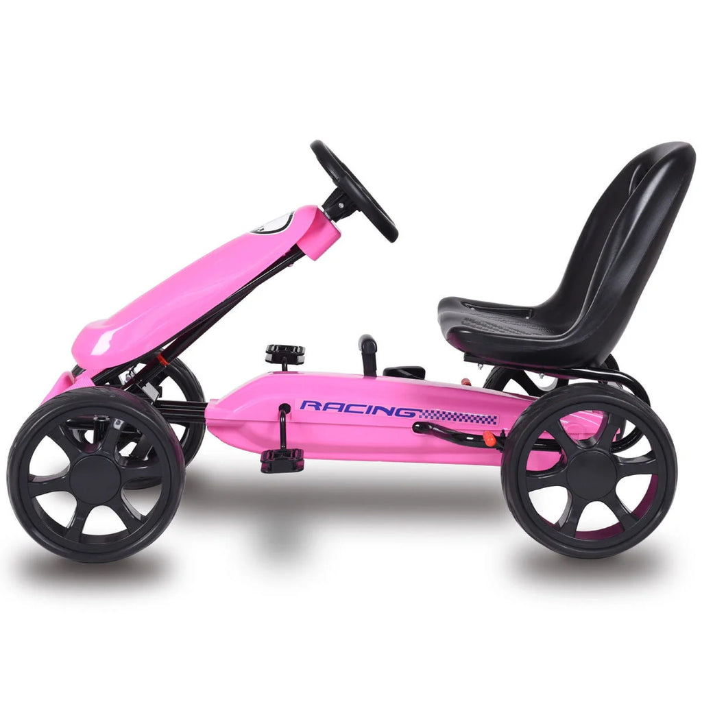 Pink Pedal Powered 4 Wheel Kids Ride On Car T127