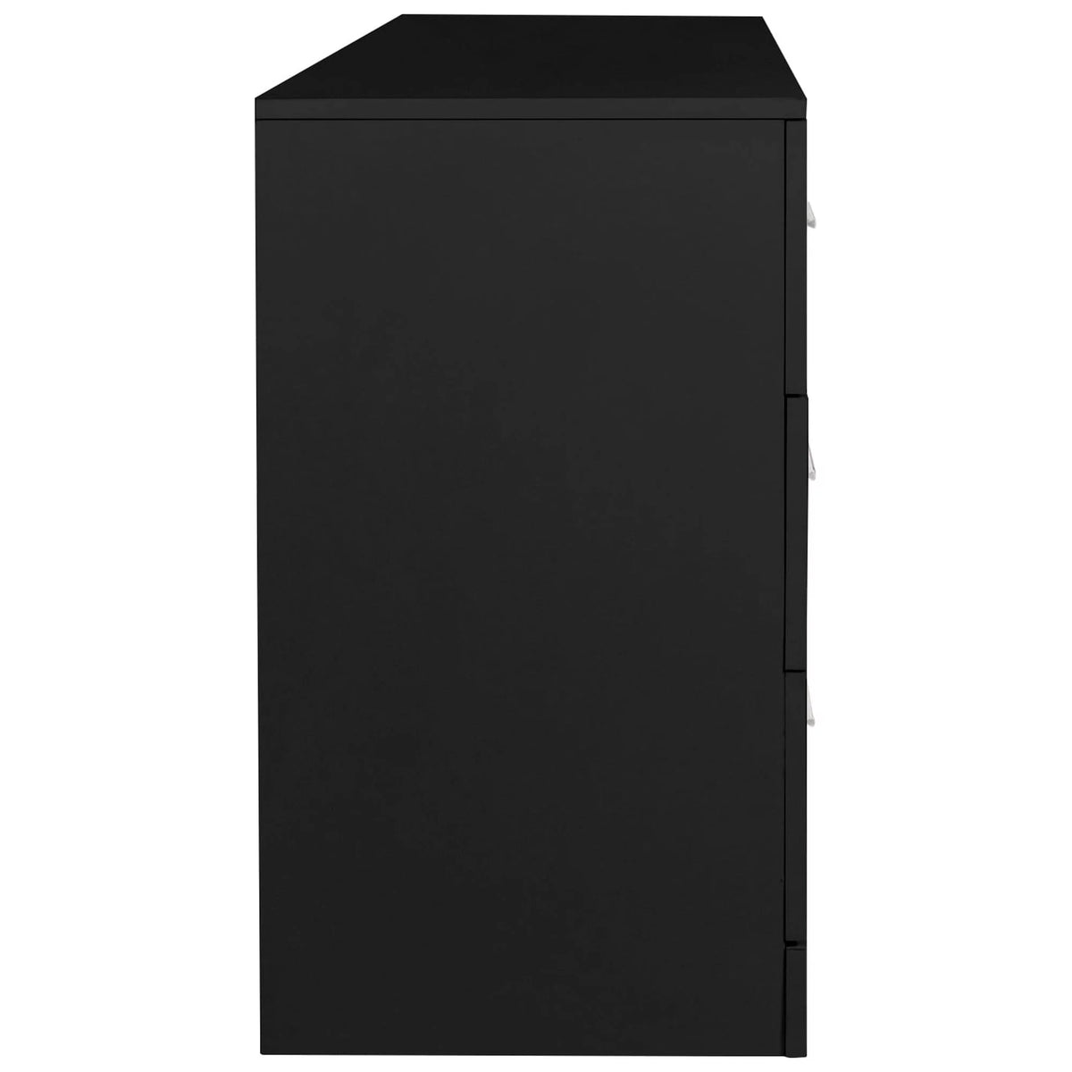 Black 6 Drawer Wood Dresser Z10093