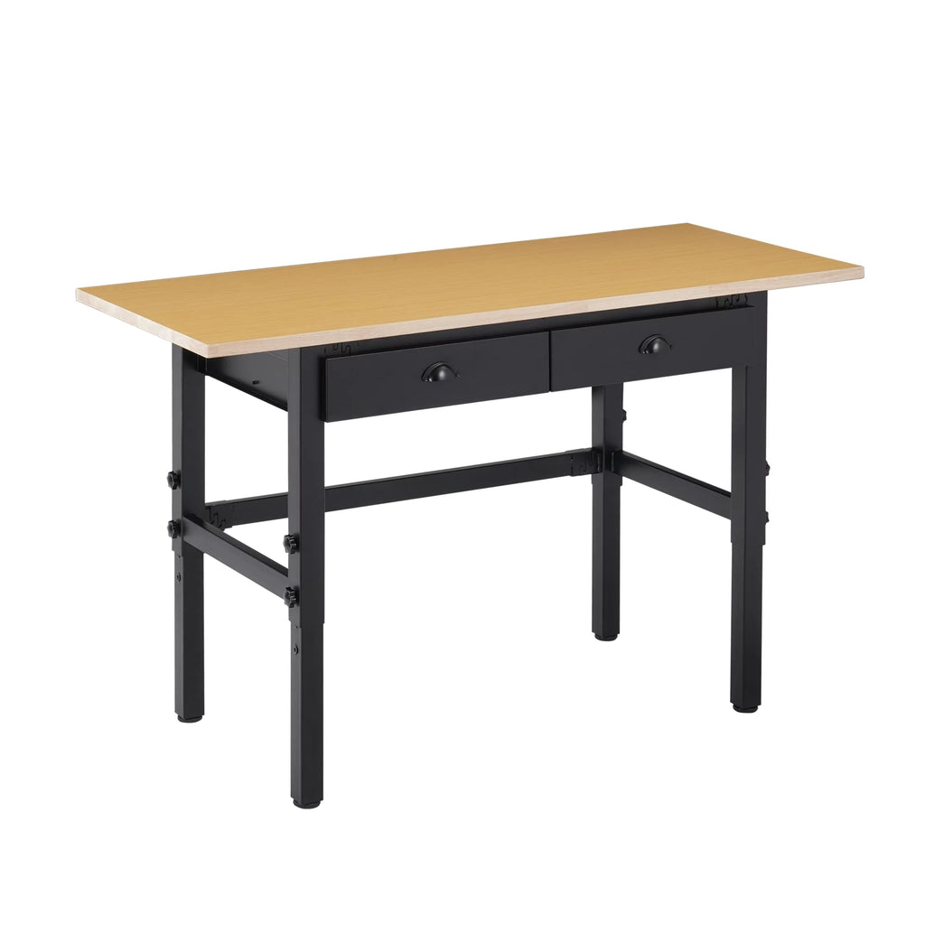 55'' Adjustable Work Bench with Power Outlets and Drawers T341929