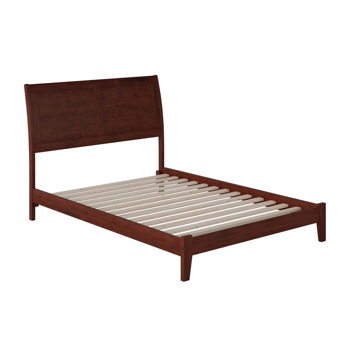 Walnut Open Foot Full-size Platform Bed V966486