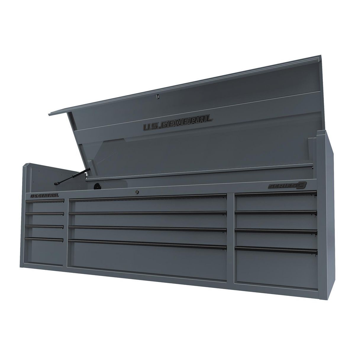72 in. x 22 in. Triple Bank Top Chest, Red M62434