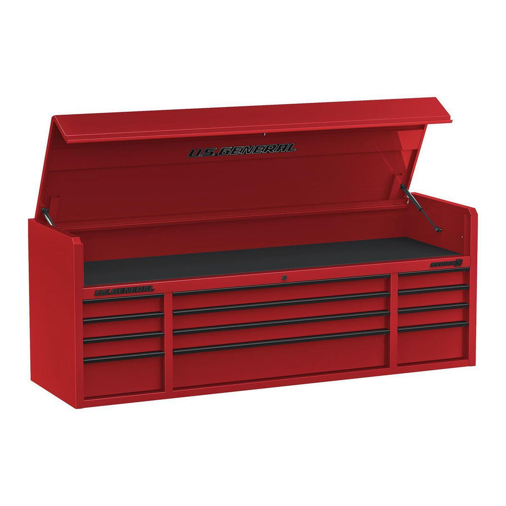 72 in. x 22 in. Triple Bank Top Chest, Red M62434