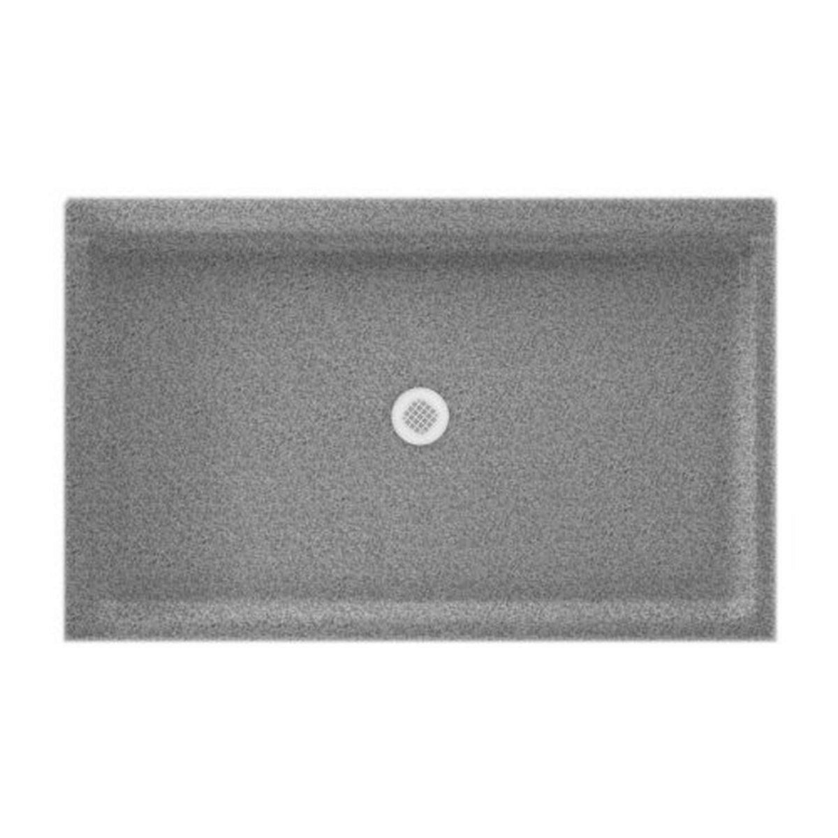 Swan Gray Granite 34-in W x 54-in L Solid Surface Shower Base K415