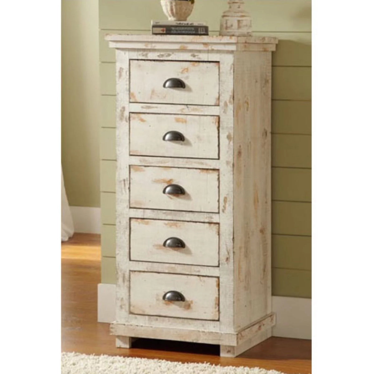 5 Drawer Wood Lingerie Chest S29449