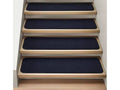 Set of 12 Attachable Indoor Carpet Stair Treads Navy Blue 8 in. x 30 in. N841499