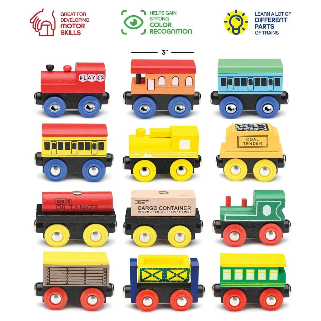 Wooden Magnetic Train Set 12 PCS G9368