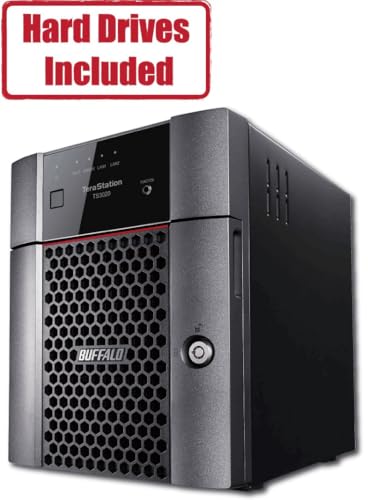 4-Bay 16TB Desktop NAS with Hard Drives Included M6869