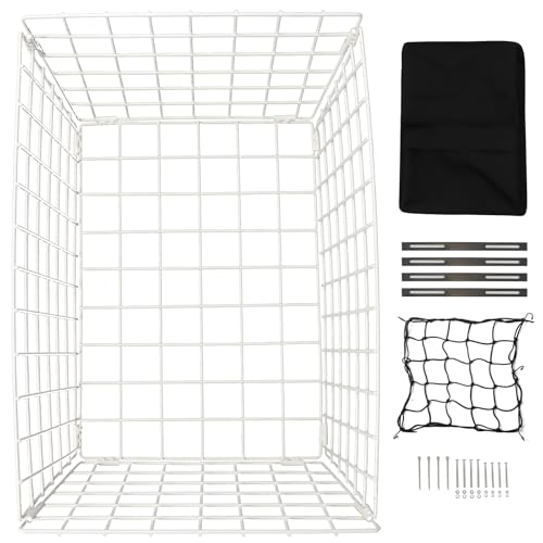 Black Folding Steel Tricycle Rear Basket with Liner Bag C923738