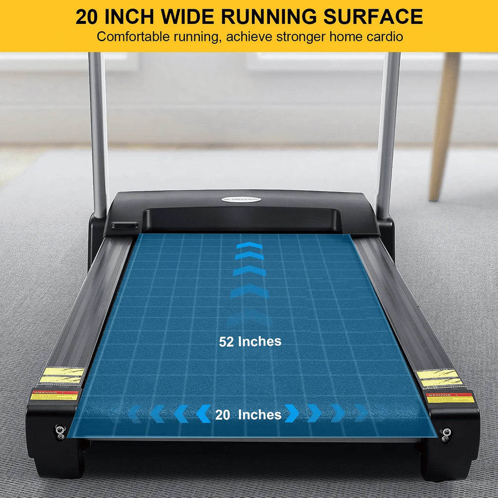 3HP Folding Treadmill with 15% Auto Incline, 300 LBS Capacity P974