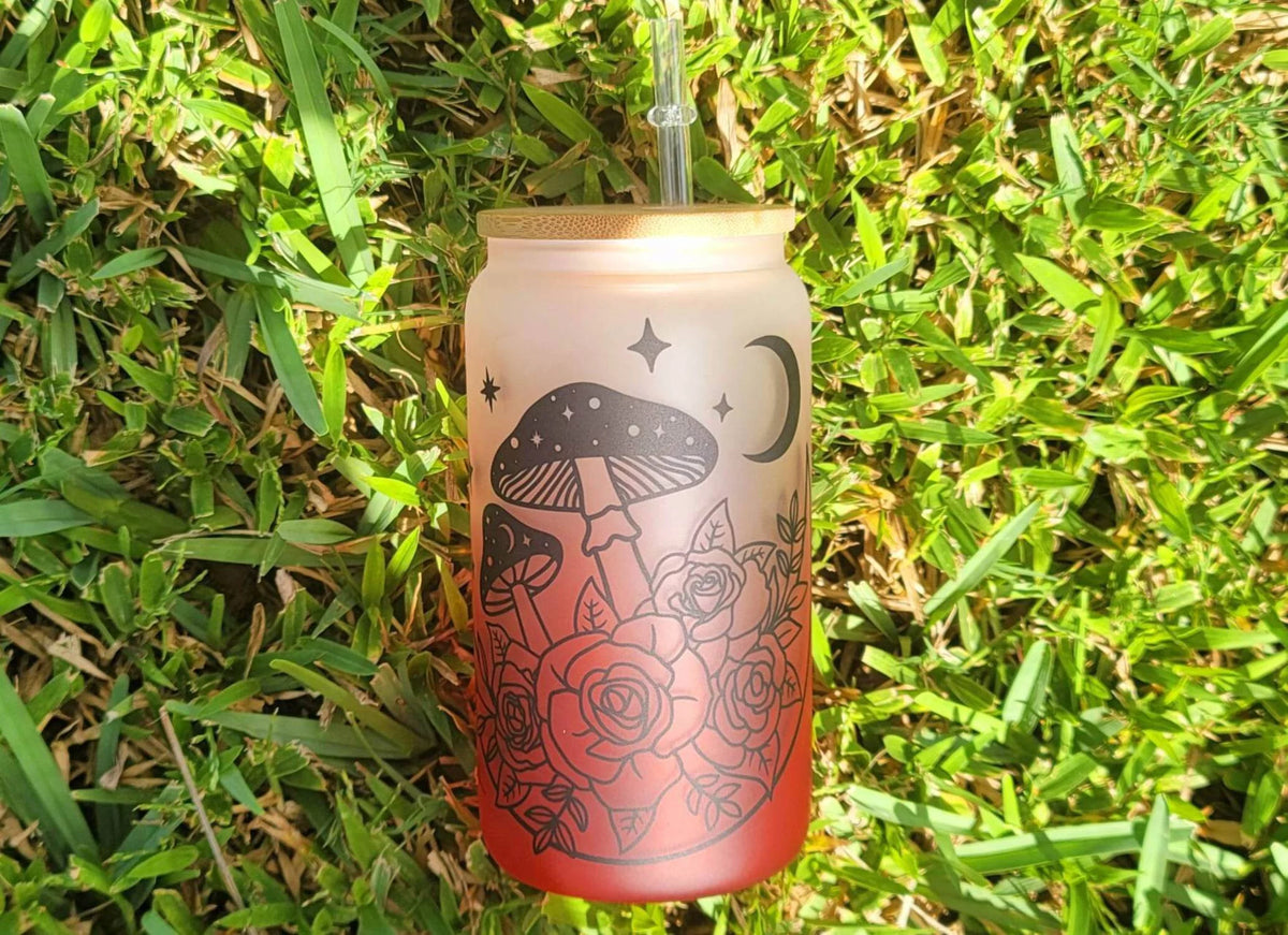 Mushroom Beer Can Glass 16 oz P295845