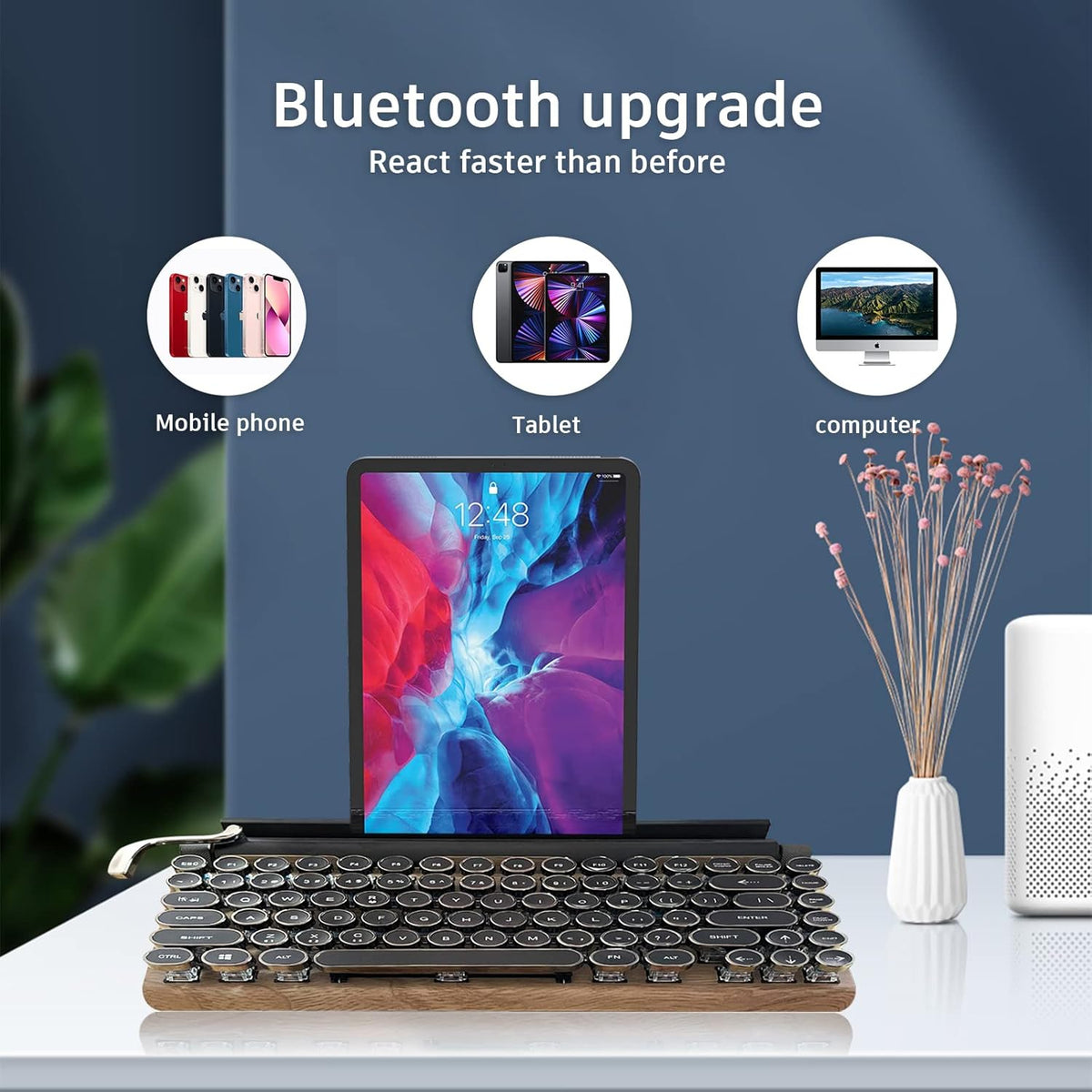 Wireless Bluetooth Mechanical Keyboard 83 Keys T7995