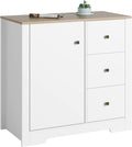 White Oak 3 Drawer 1 Door Storage Cabinet P371