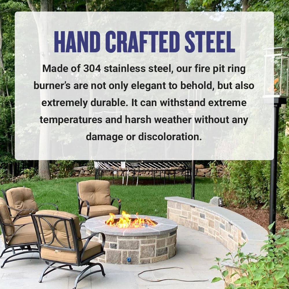 30x22 Stainless Steel Fire Pit Ring Burner M42737