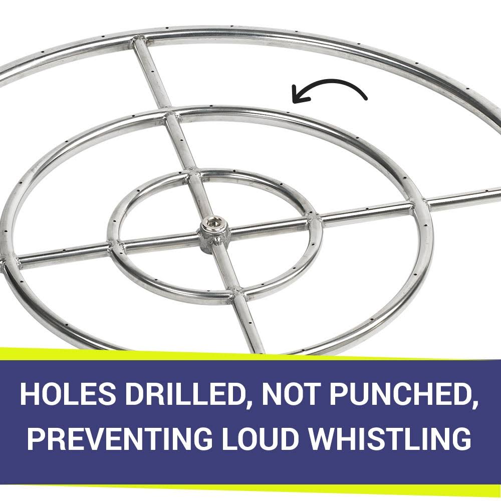 30x22 Stainless Steel Fire Pit Ring Burner M42737