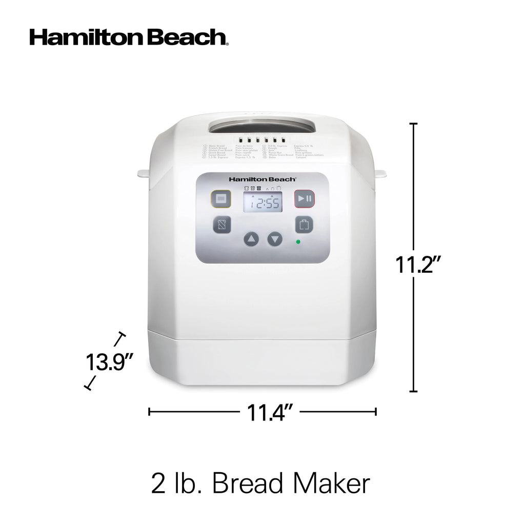 White 2 lb Digital Programmable Bread Maker N877514