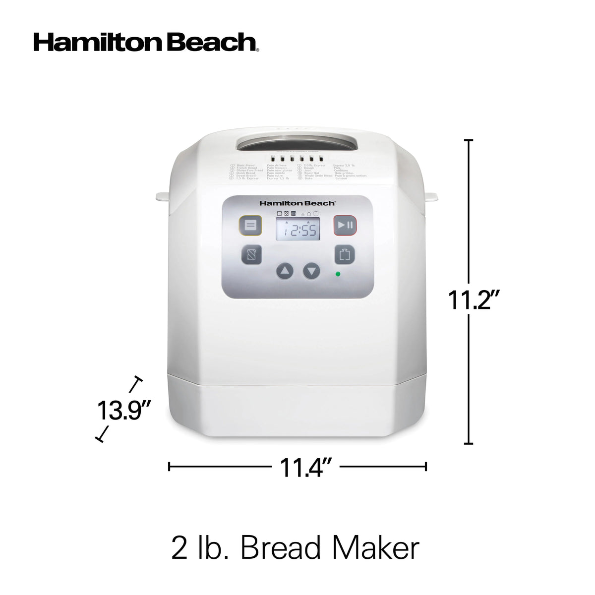 White 2 lb Digital Programmable Bread Maker N877514