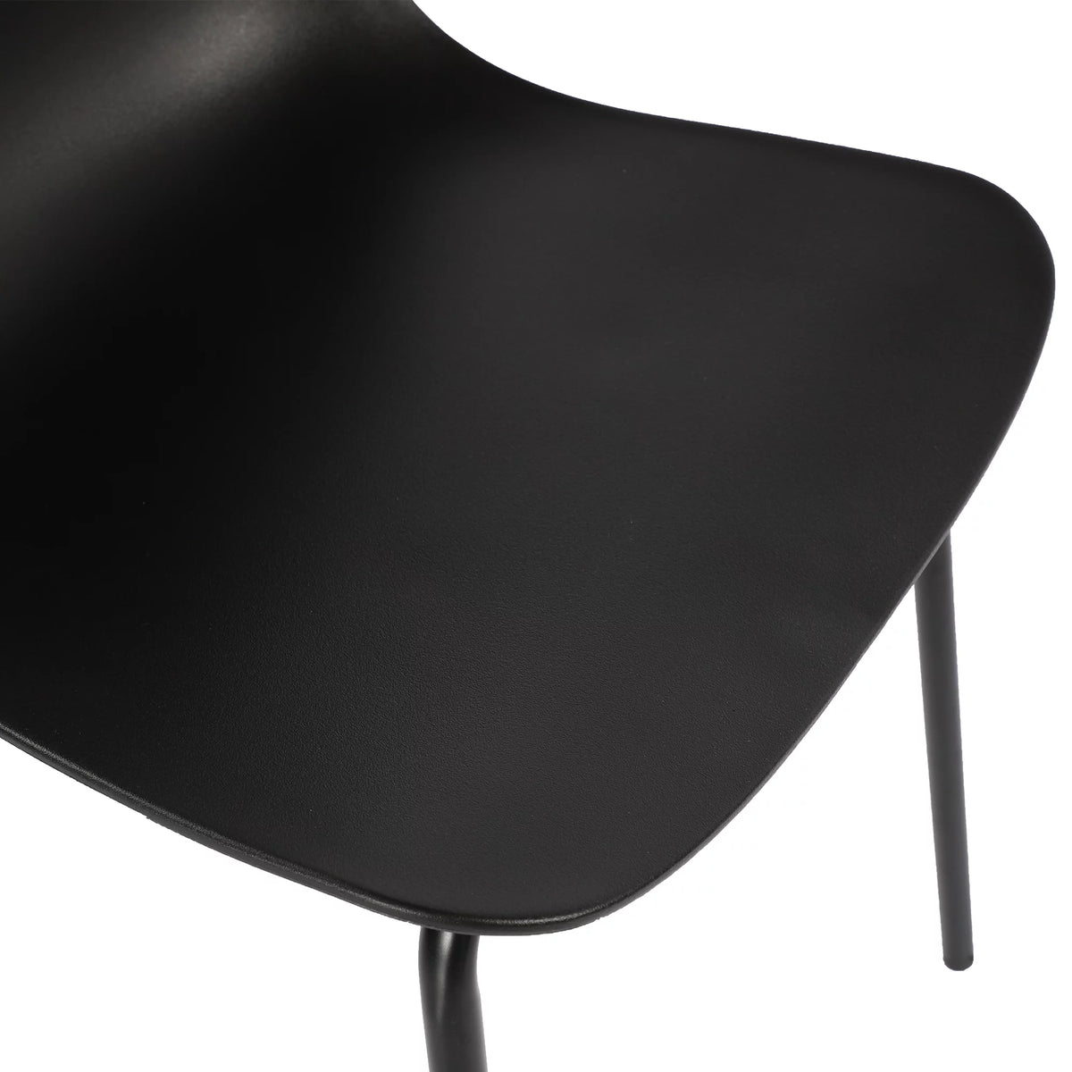 Black Set of 2 Dining Chair with Metal Legs I75193