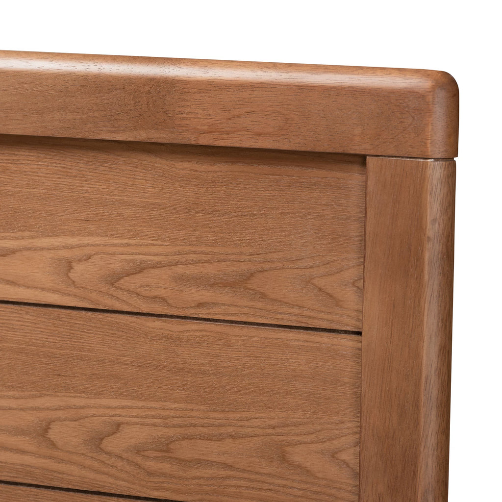 Walnut Brown Finished Wood Full Size Headboard K81407