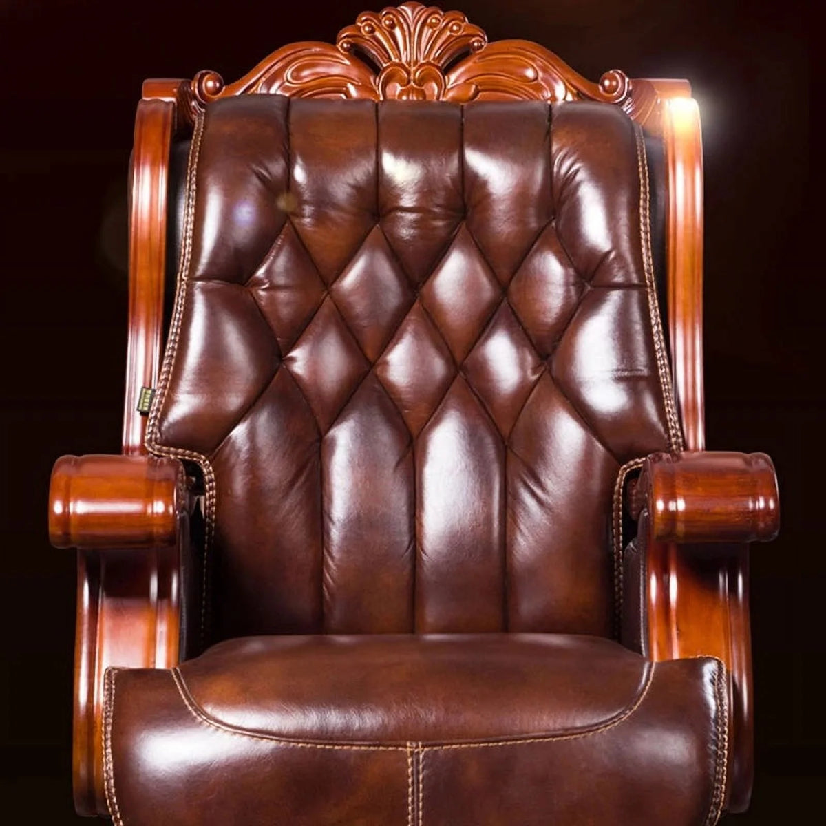 Foldable Swivel Leather Lounge Recliner M10501