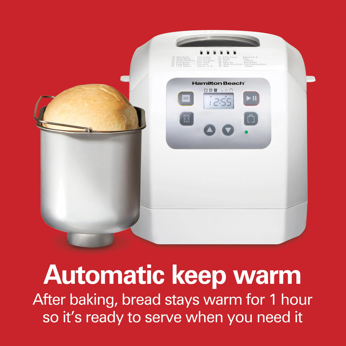 White 2 lb Digital Programmable Bread Maker N877514