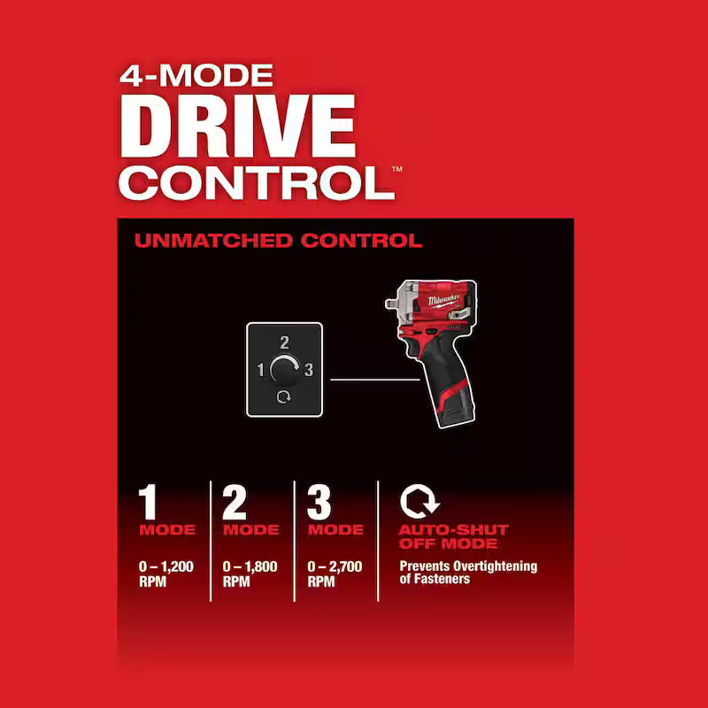 12V Li-Ion Brushless Cordless 3/8 in. Impact Wrench C508