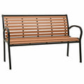3-Seater Garden Bench with WPC Seat and Steel Frame N451