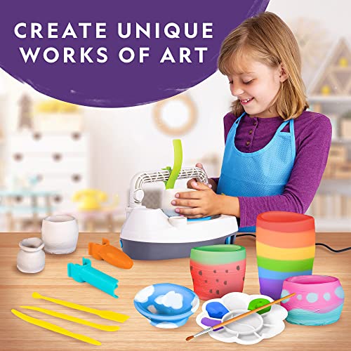 Pottery Wheel Kit for Kids with Air Dry Clay M900