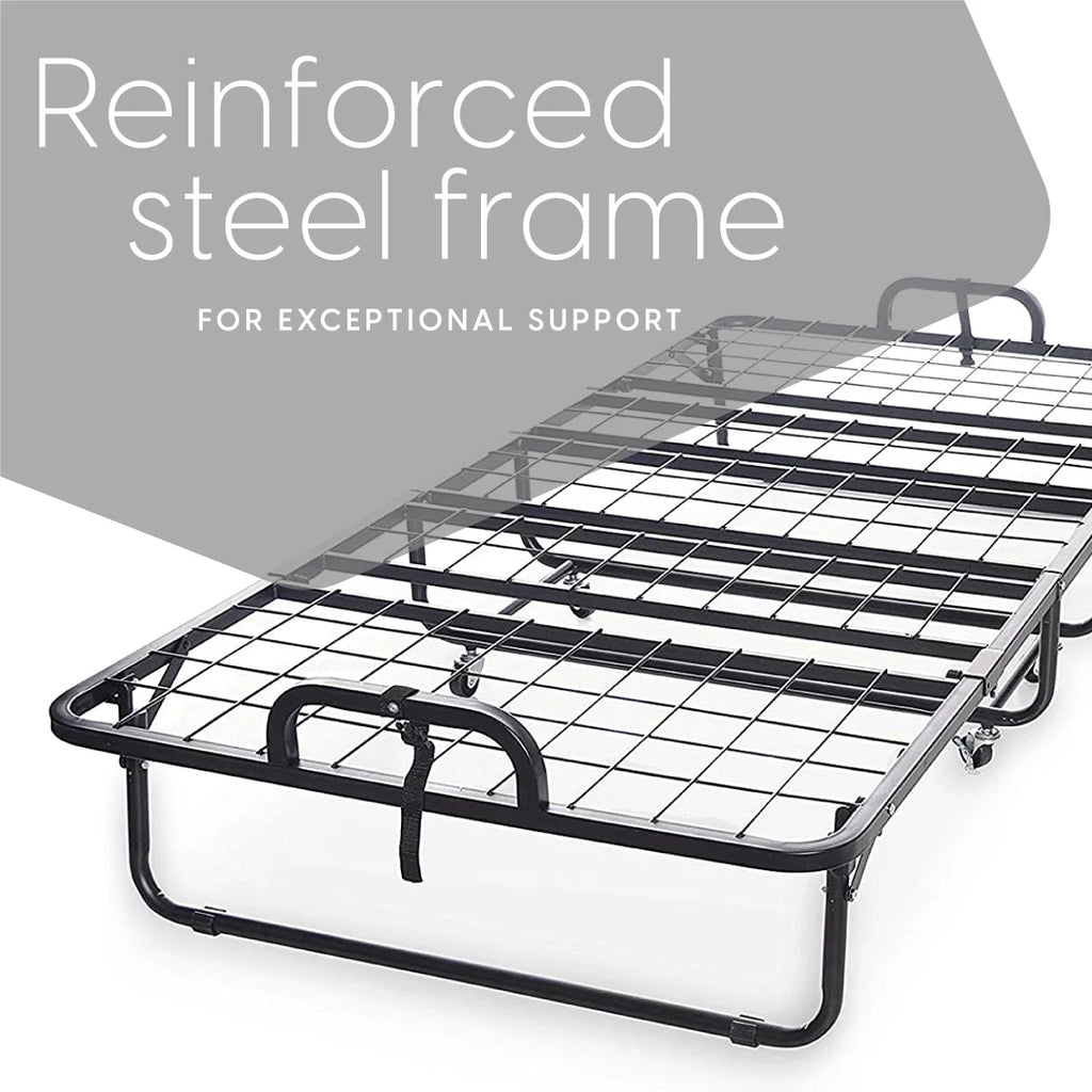 Folding Bed with Memory Foam Mattress F34017