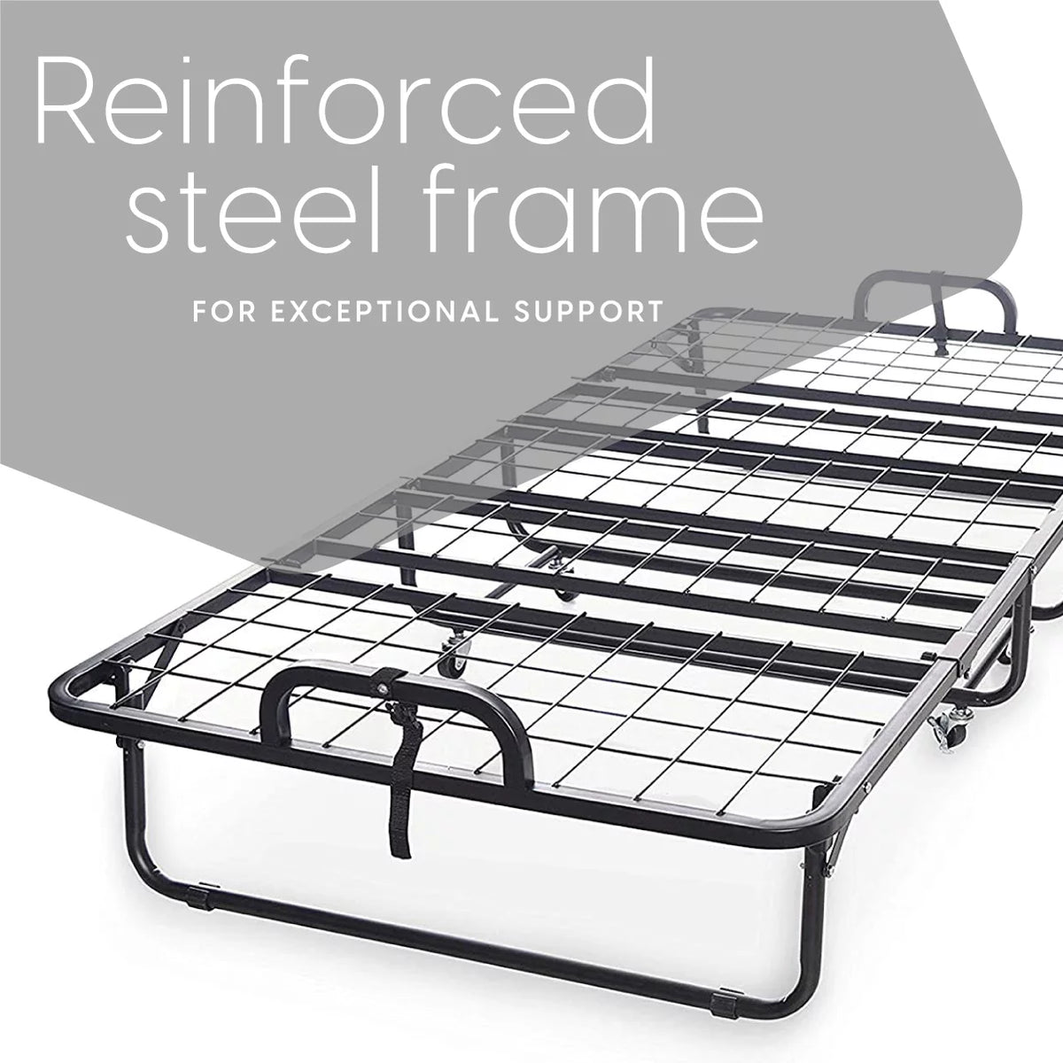 Folding Bed with Memory Foam Mattress F34017