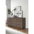 Nine Drawer Dresser in Dark Pine N385298