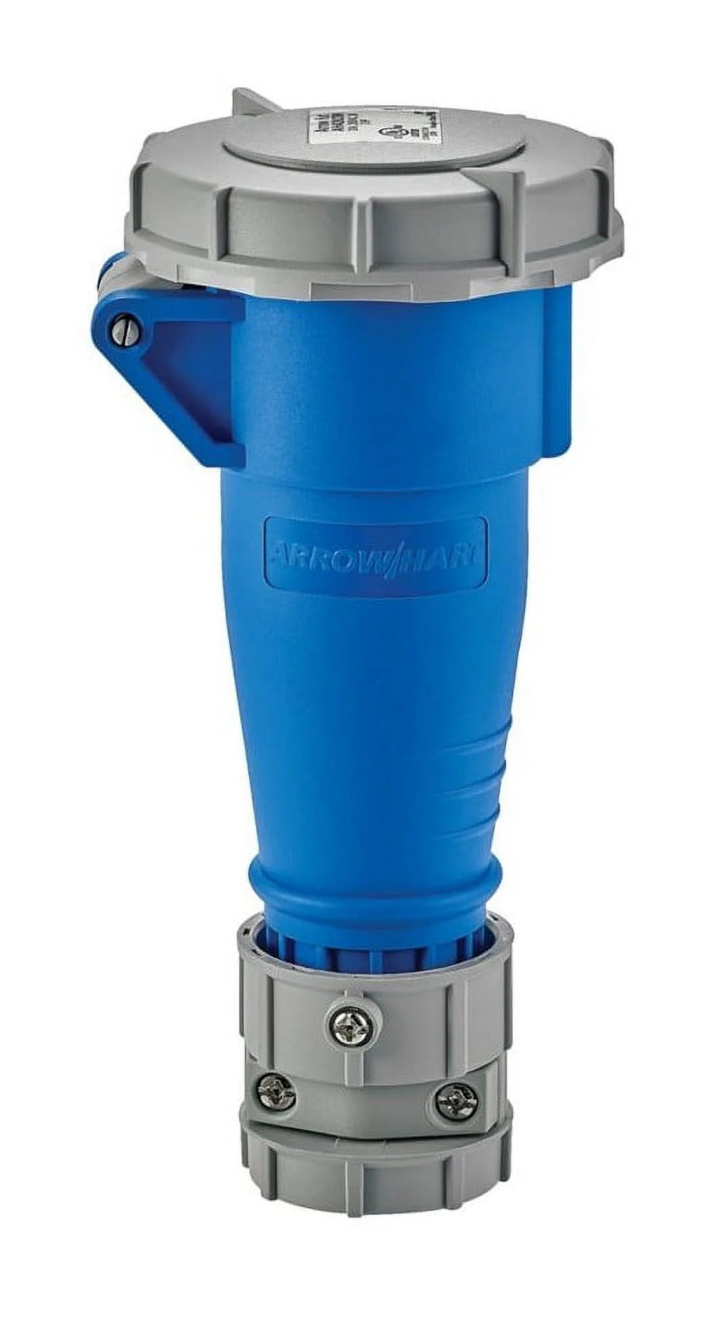 20A 250V 3 Pole 4 Wire Watertight Blue Nylon Female Pin and Sleeve Connector T33165