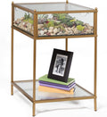 Square Glass End Table X83970