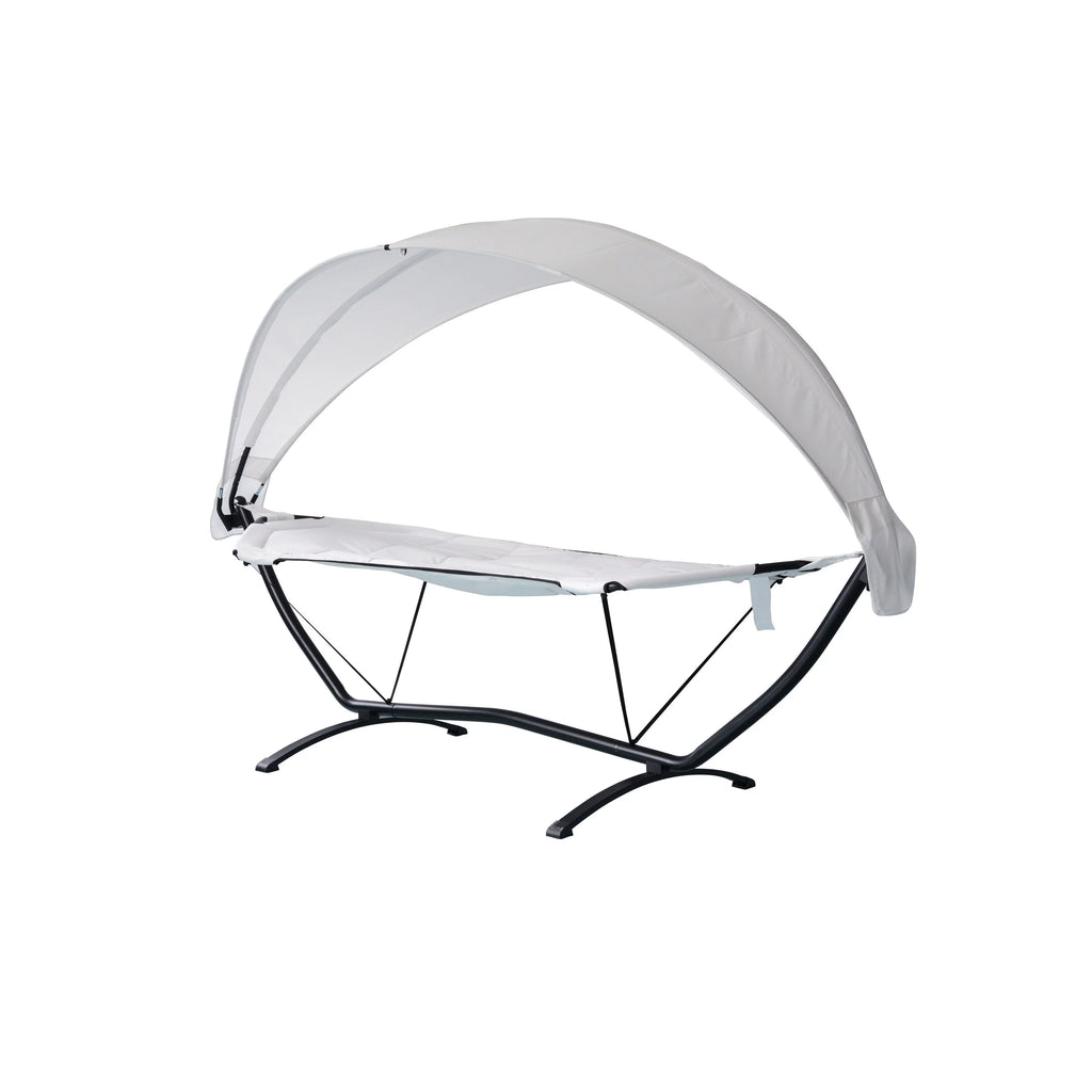 Steel Frame Lounger With Canopy S179
