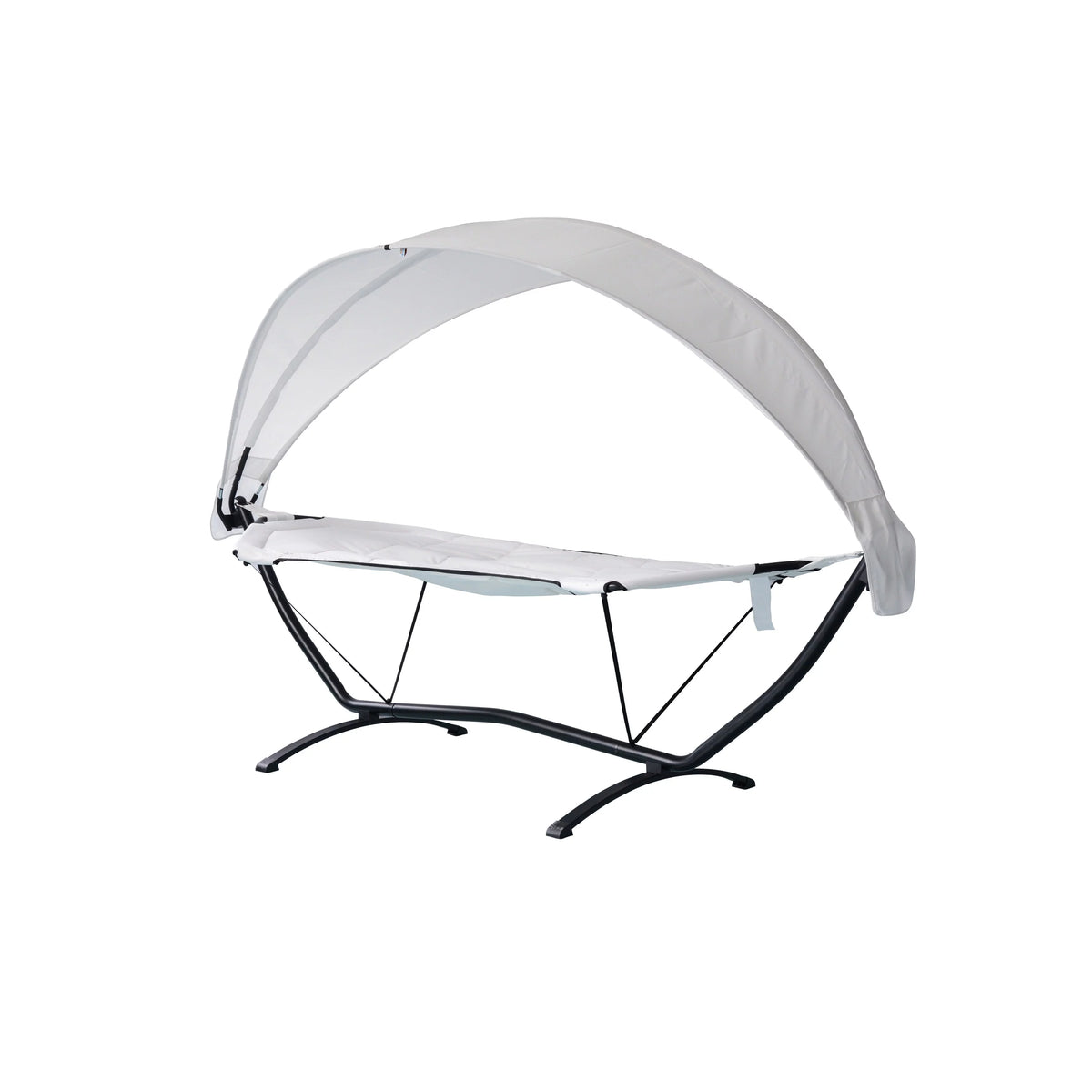 Steel Frame Lounger With Canopy S179