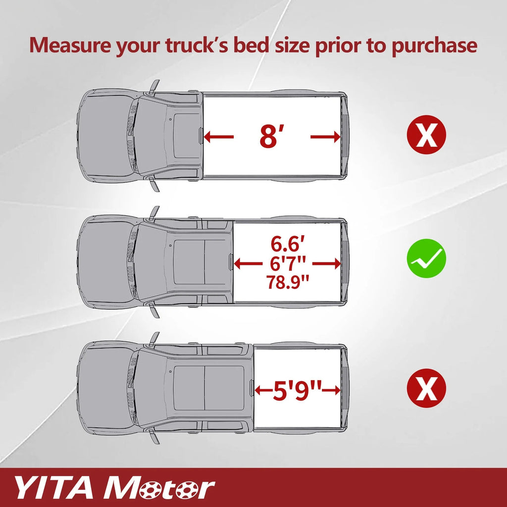Soft Tri-fold Truck Bed Tonneau Cover B835