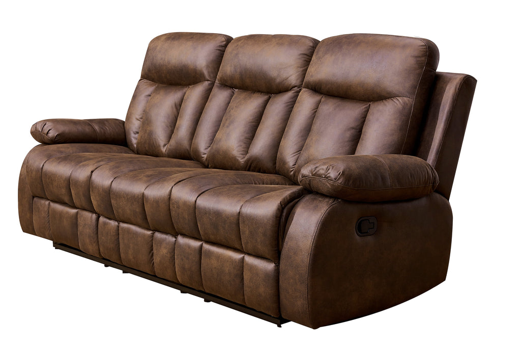 Microfiber Reclining Sofa and Loveseat Q542