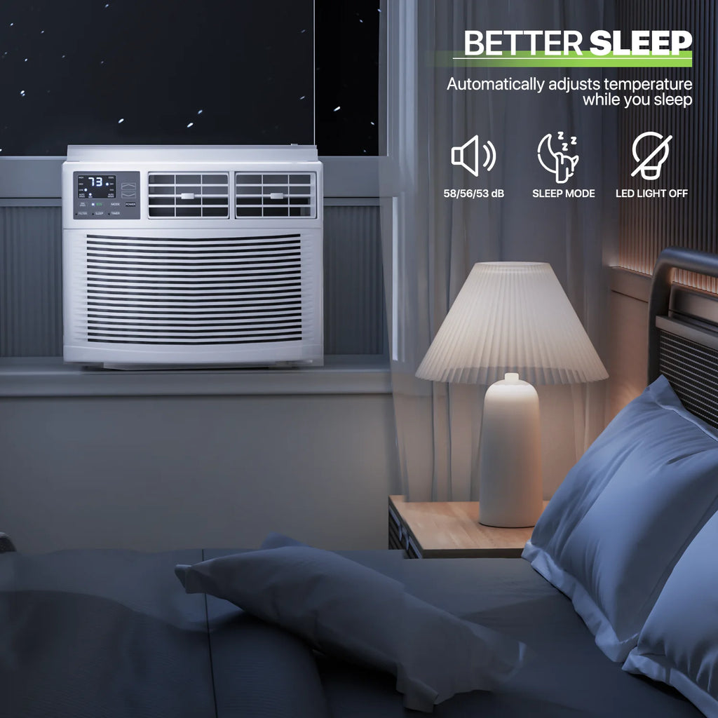 8,000 BTU Smart WIFI Window Air Conditioner White Q35468