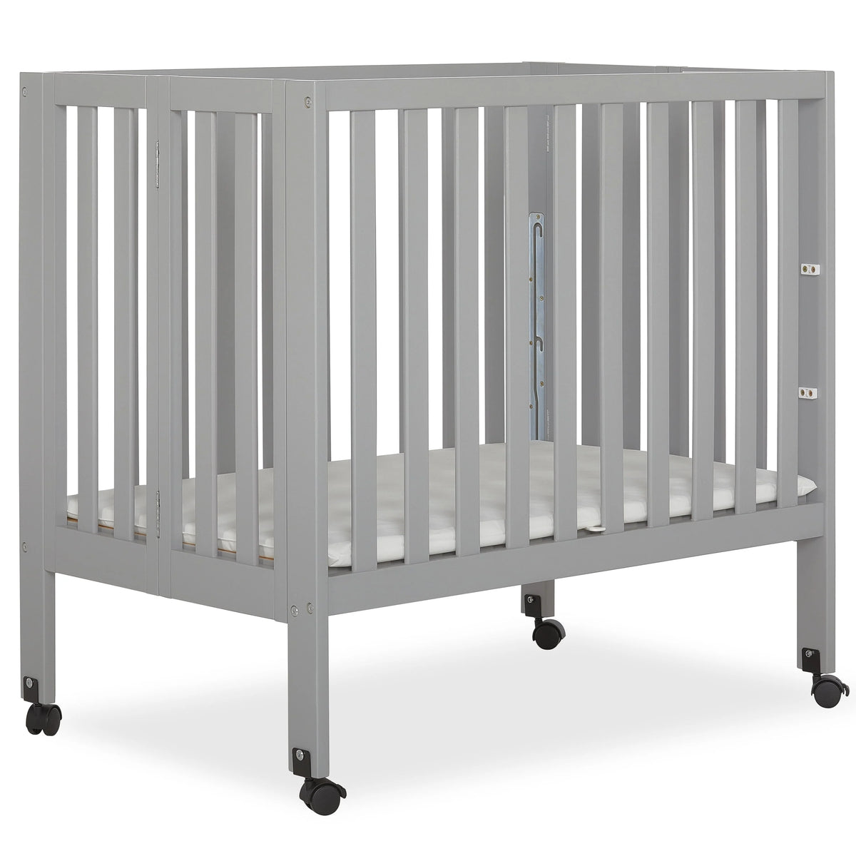 Pebble Grey Folding Crib T311
