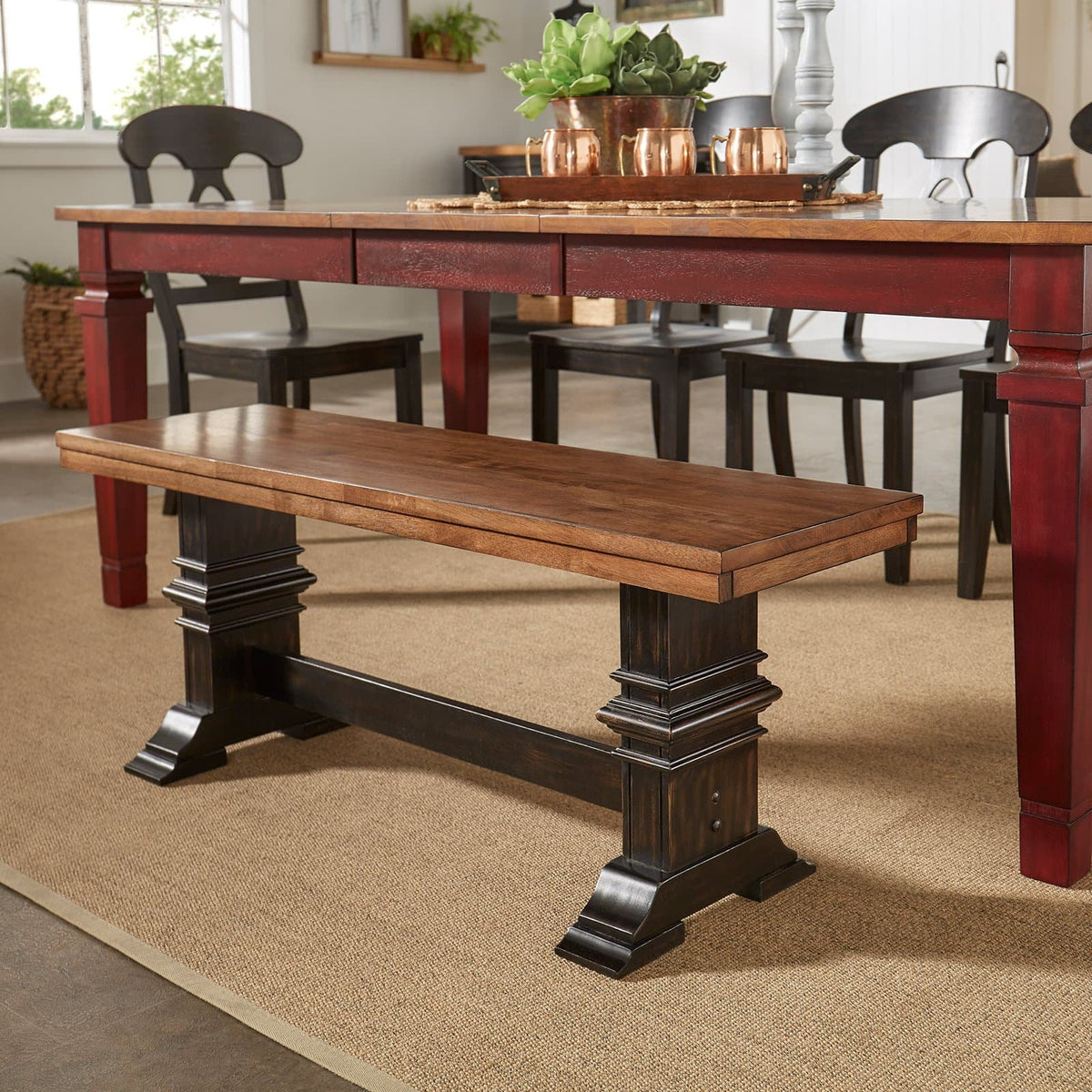 Oak Top Dining Bench C198