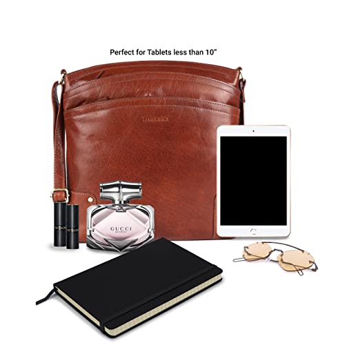 Large Soft Real Leather Womens Crossbody Handbags and Purses B7399