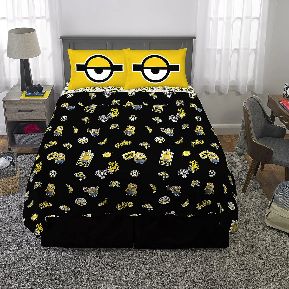 Multicolored 4 Pcs Full Sheet Set A587