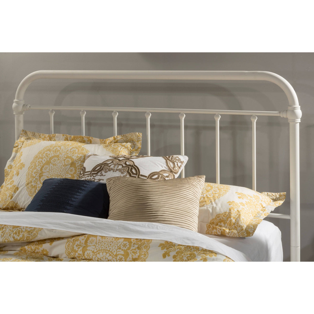 White Metal Headboard - Full X54098