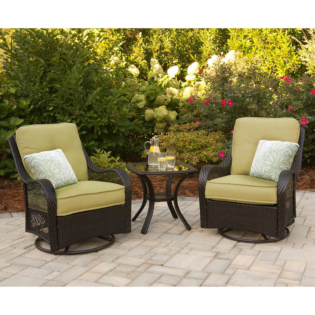 3-Piece Patio Chat Set in Green Y797
