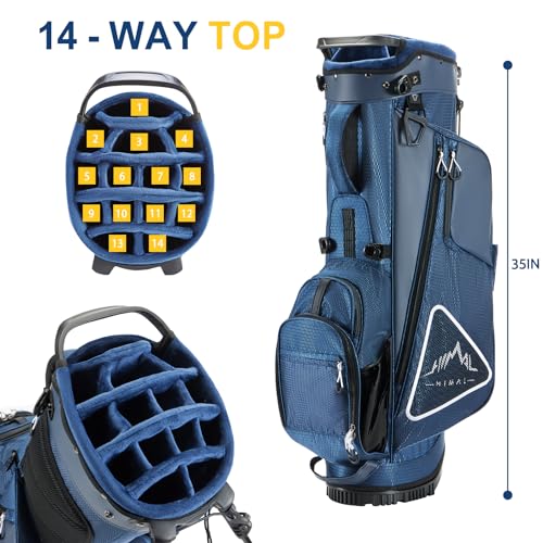 14-Way Golf Stand Bag with Rain Cover A1290