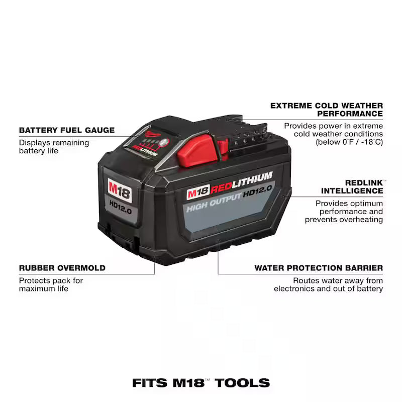 18-Volt Lithium-Ion Battery Pack 12.0 Ah and Rapid Charger Starter Kit E9787